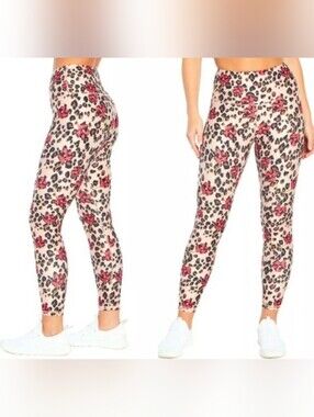 Wildfox Animal Floral Print High Rise Leggings NWT